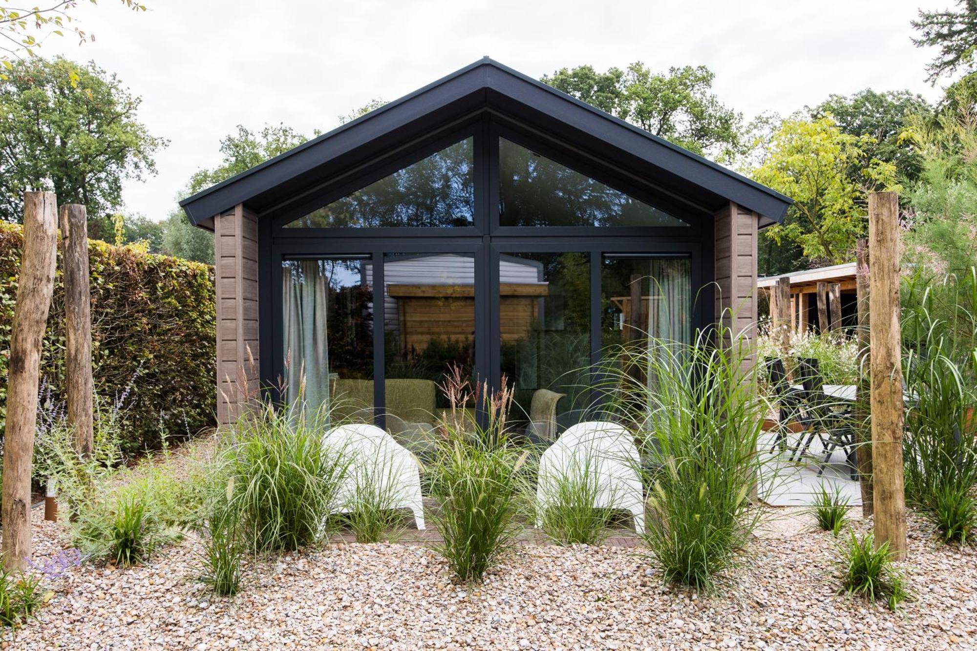 Modern Ingericht Chalet Op Groen Park Op De Veluwe Epe Εξωτερικό φωτογραφία
