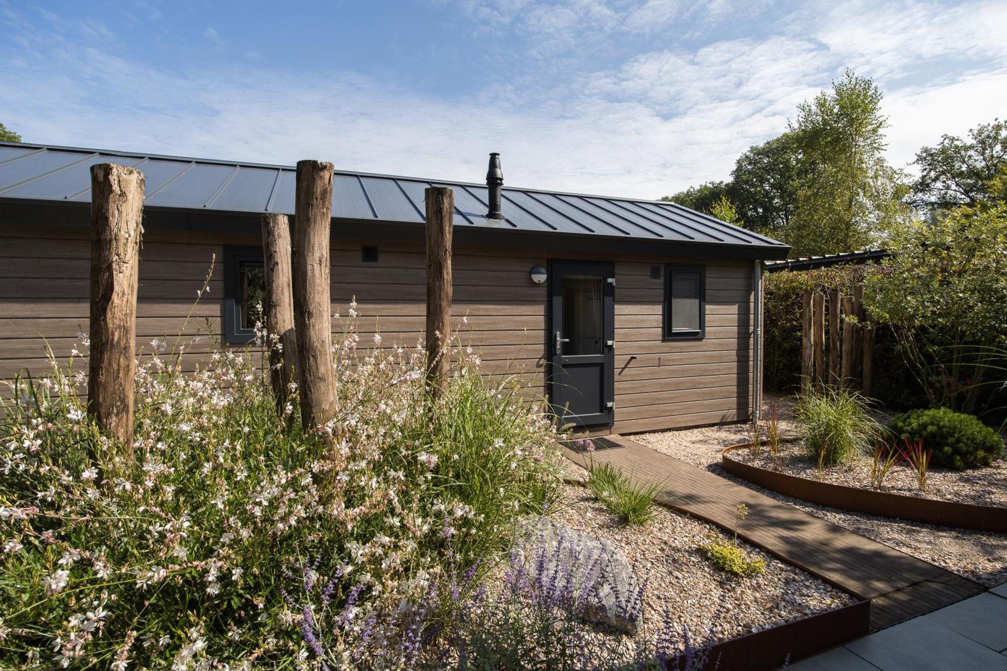 Modern Ingericht Chalet Op Groen Park Op De Veluwe Epe Εξωτερικό φωτογραφία