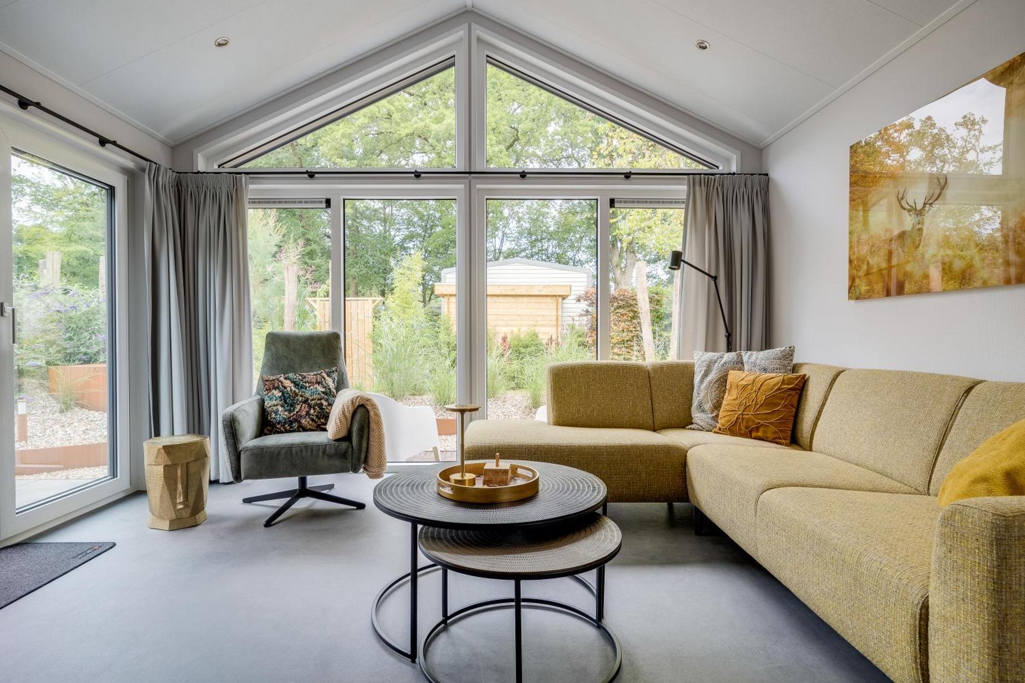 Modern Ingericht Chalet Op Groen Park Op De Veluwe Epe Εξωτερικό φωτογραφία