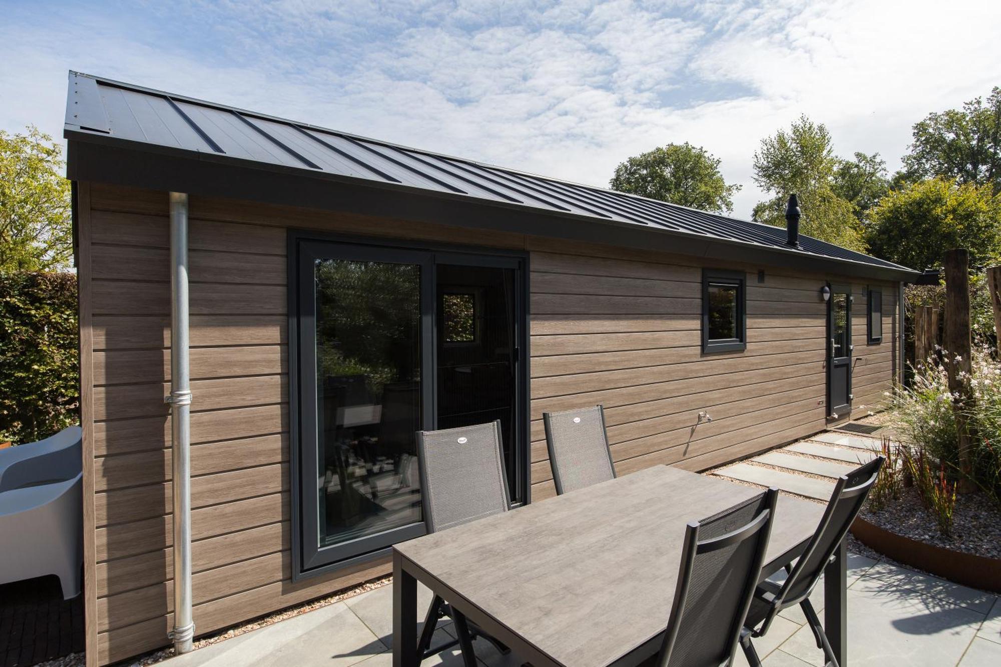 Modern Ingericht Chalet Op Groen Park Op De Veluwe Epe Εξωτερικό φωτογραφία